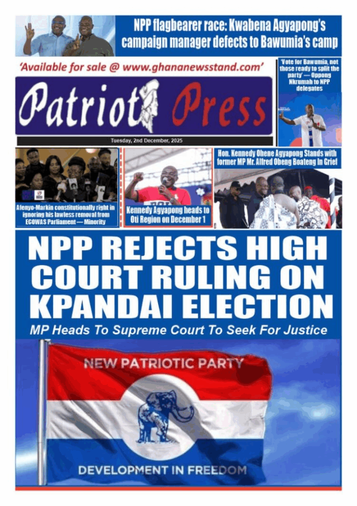 Today's Front pages: Tuesday, December 2, 2025