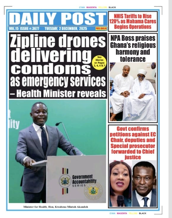 Today's Front pages: Tuesday, December 2, 2025