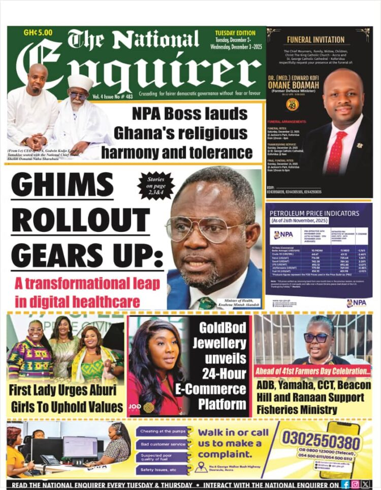 Today's Front pages: Tuesday, December 2, 2025