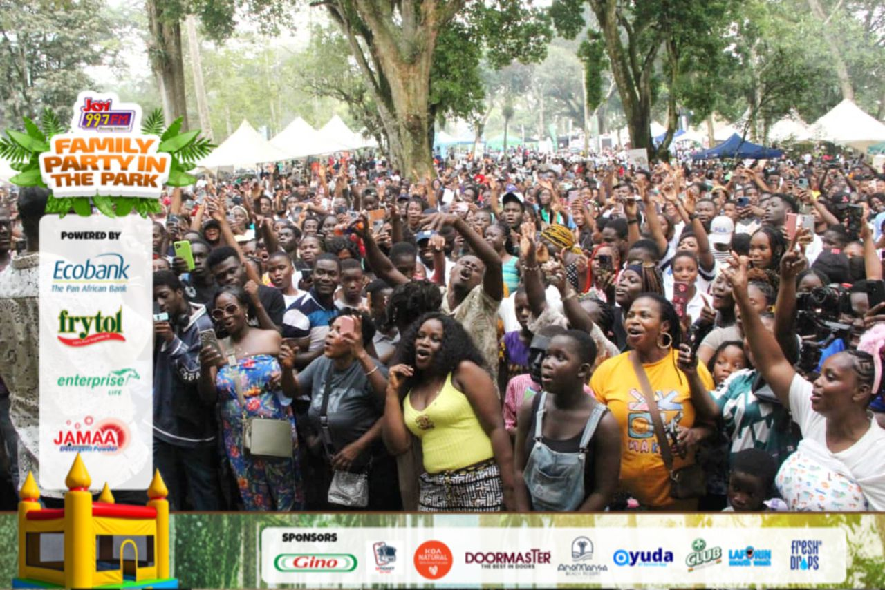 Mammoth crowd turned up for 2025 edition of Joy FM’s Family Party in the Park