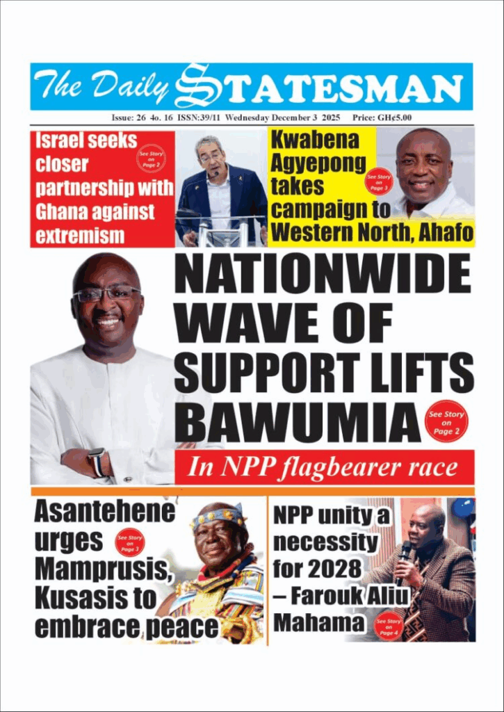 Today's front pages: Wednesday, December 3, 2025