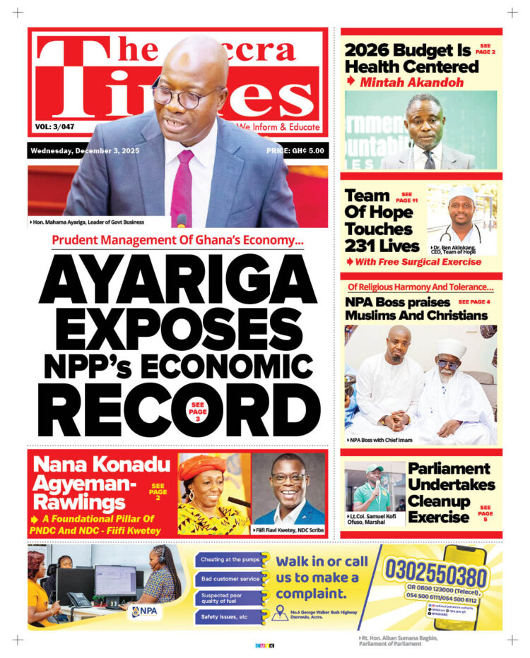 Today's front pages: Wednesday, December 3, 2025