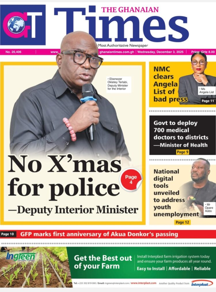 Today's front pages: Wednesday, December 3, 2025