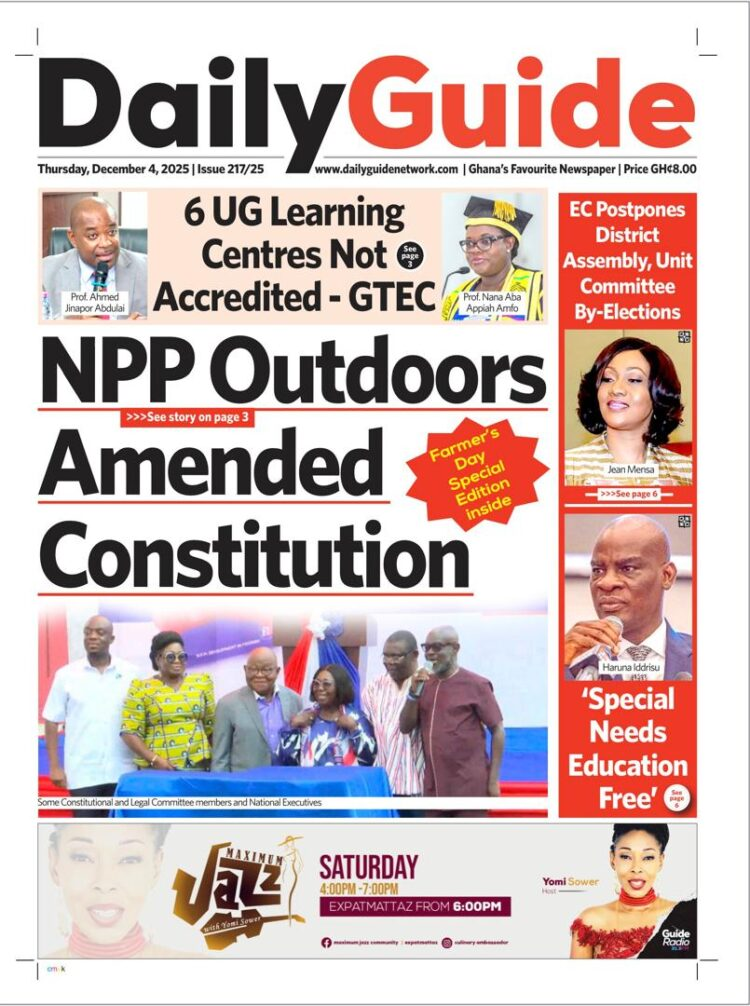 Today's Front pages: Thursday, December 4, 2025