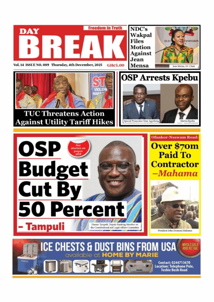 Today's Front pages: Thursday, December 4, 2025