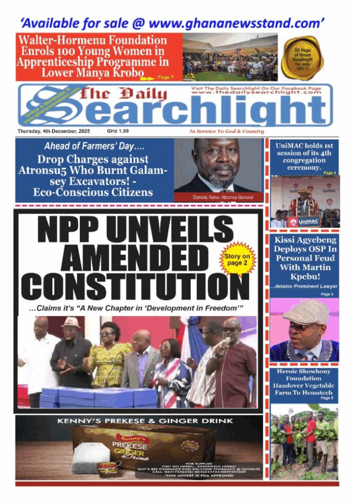 Today's Front pages: Thursday, December 4, 2025