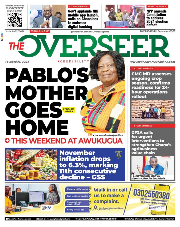 Today's Front pages: Thursday, December 4, 2025