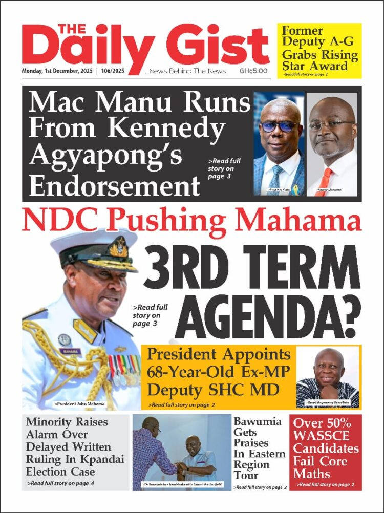 Today's Front pages: Monday, December 1, 2025