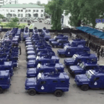 President Mahama presents 40 armoured vehicles to Ghana Police Service