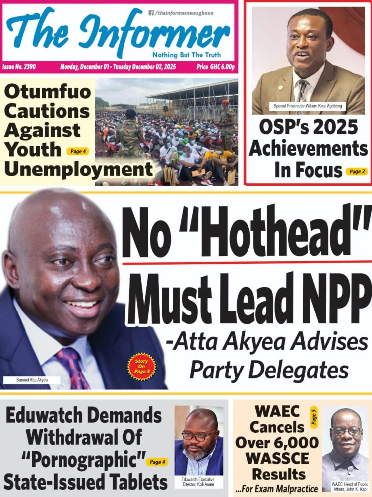 Today's Front pages: Monday, December 1, 2025