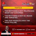 This Saturday on Newsfile: Petitions against the OSP, EC heads, and 2025 WASSCE results
