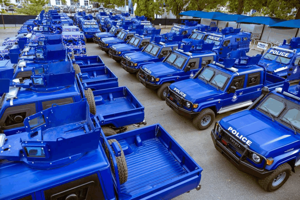 IGP warns criminal networks as police receive 40 new armoured vehicles