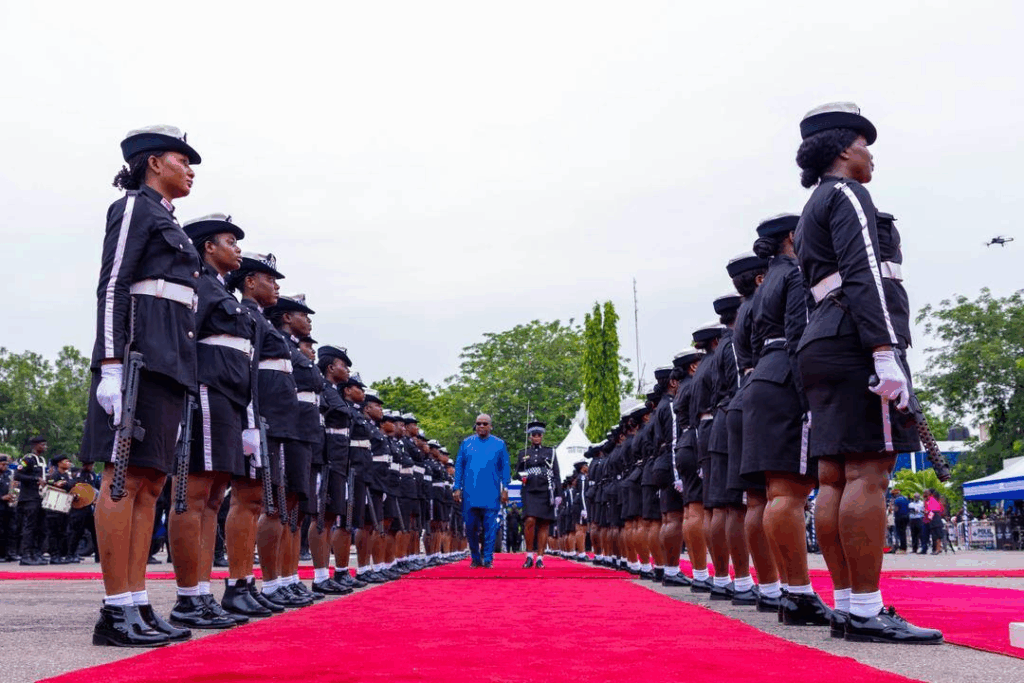 Photos: Mahama presents 40 armoured vehicles to Ghana Police Service Photos: Mahama presents 40 armoured vehicles to Ghana Police Service