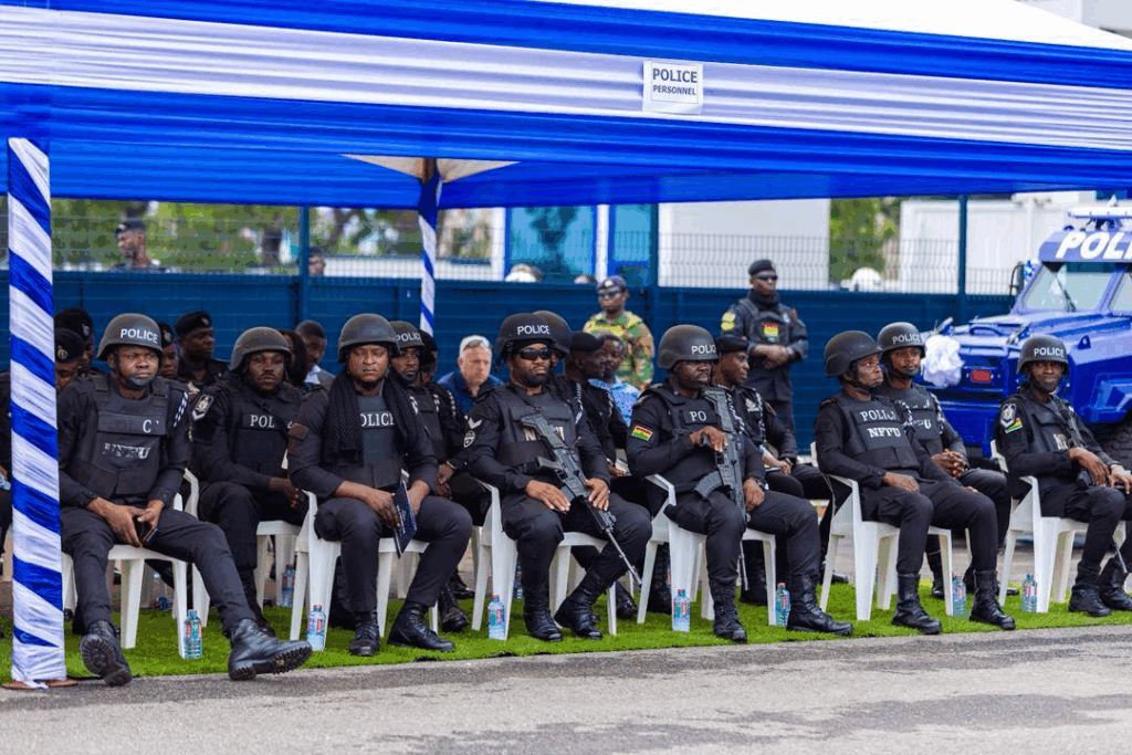 Photos: Mahama presents 40 armoured vehicles to Ghana Police Service Photos: Mahama presents 40 armoured vehicles to Ghana Police Service