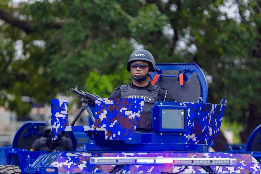 Photos: Mahama presents 40 armoured vehicles to Ghana Police Service Photos: Mahama presents 40 armoured vehicles to Ghana Police Service