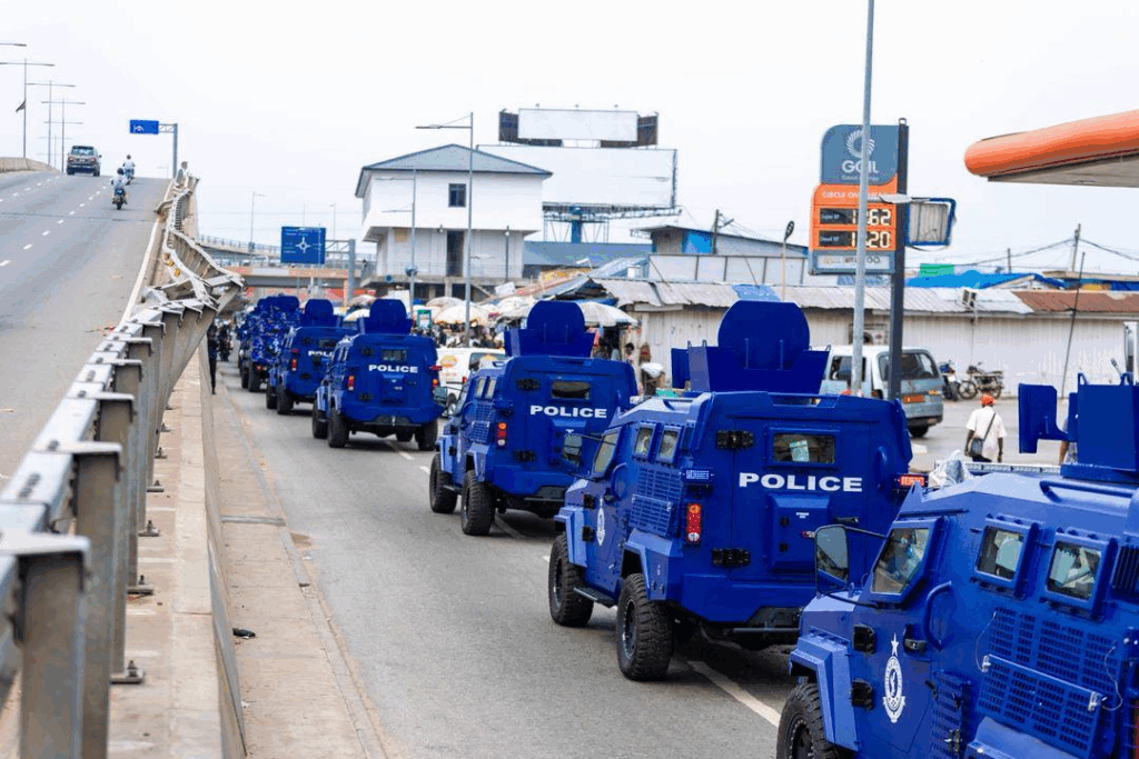 Photos: Mahama presents 40 armoured vehicles to Ghana Police Service Photos: Mahama presents 40 armoured vehicles to Ghana Police Service