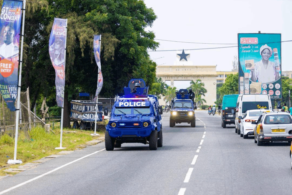 Photos: Mahama presents 40 armoured vehicles to Ghana Police Service Photos: Mahama presents 40 armoured vehicles to Ghana Police Service