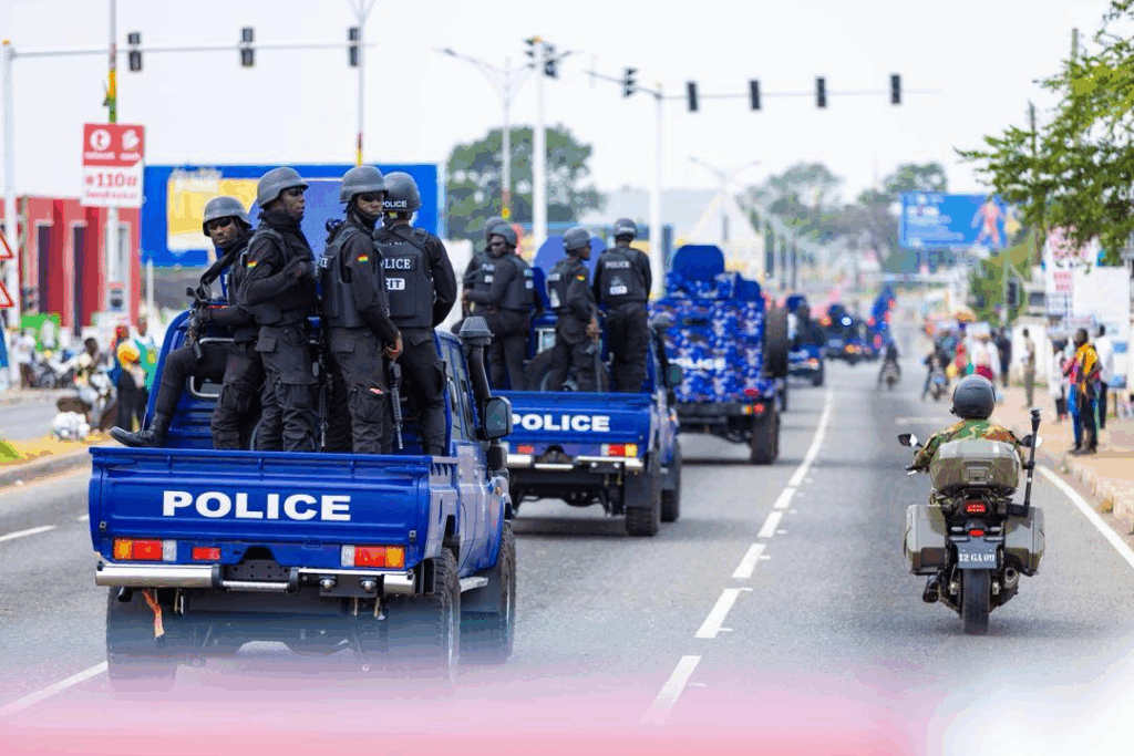Photos: Mahama presents 40 armoured vehicles to Ghana Police Service Photos: Mahama presents 40 armoured vehicles to Ghana Police Service