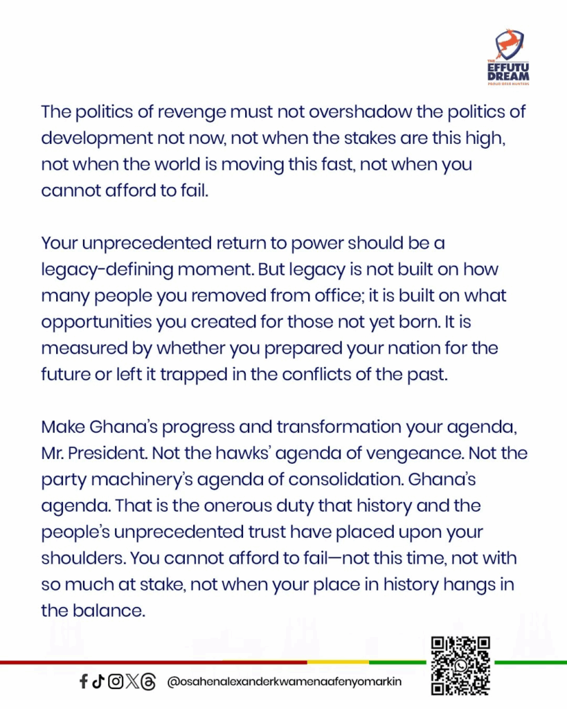 The 'hawks' driving your gov't’s agenda have no interest in Ghana’s dev’t - Afenyo-Markin tells Mahama