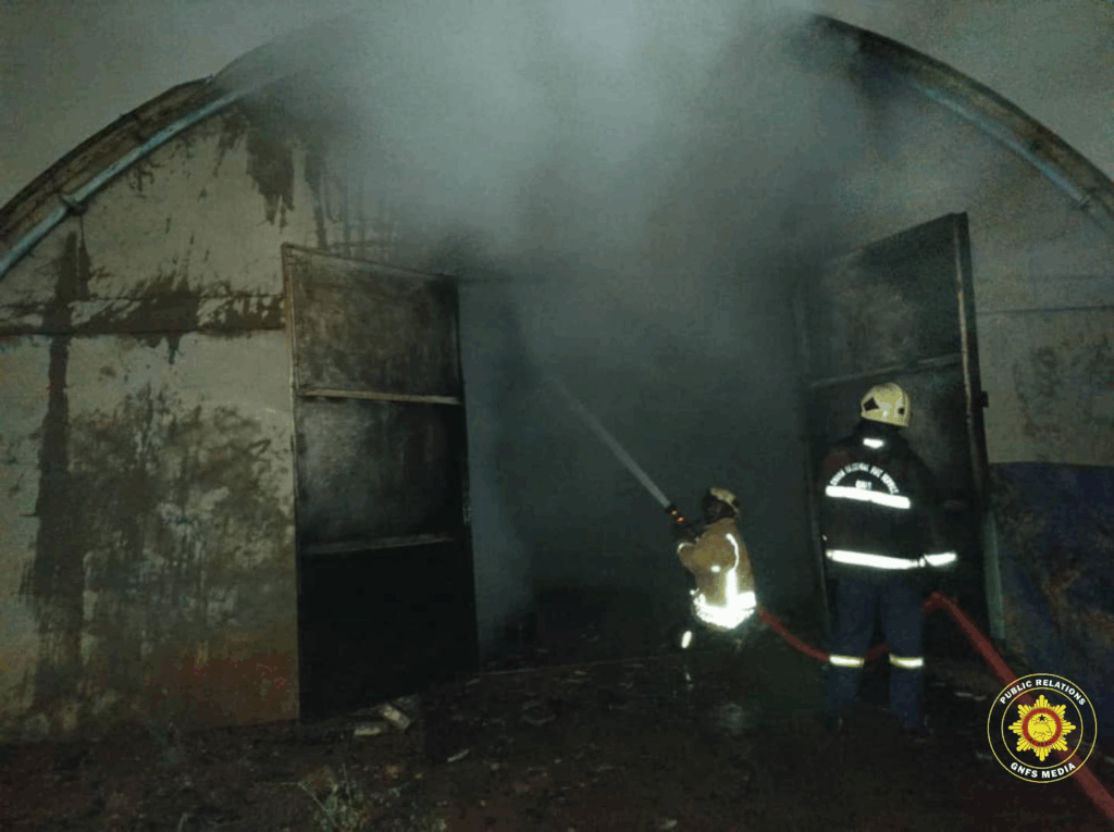 Fire guts warehouse at Ashaiman Gulf City