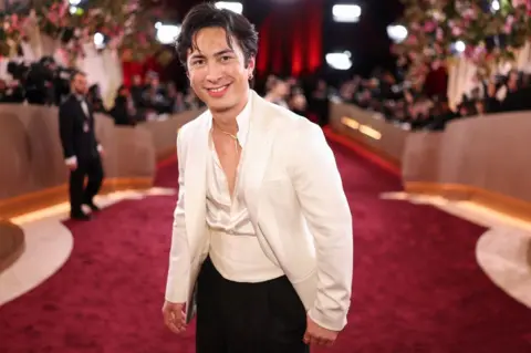 Getty Images Hudson Williams at the 83rd Annual Golden Globes held at The Beverly Hilton on January 11, 2026 in Beverly Hills, California