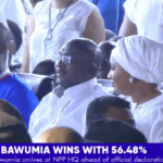 NPP presidential primaries: Bawumia arrives at party headquarters ahead of official declaration