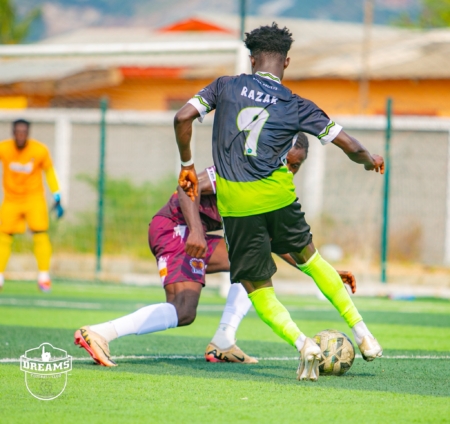 GPL 2025/26: John Antwi scores in Dreams’ hammering of Heart of Lions
