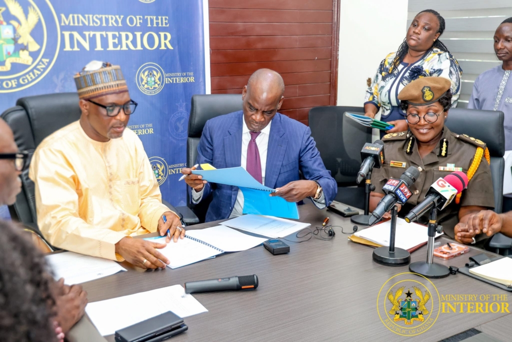 Interior and Education Ministries signs MoU to produce sanitary pads, school uniforms and furniture