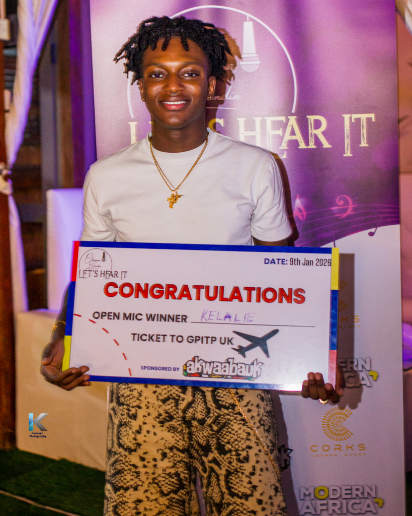 Kelalie wins 'Let’s Hear It Open Mic', earns slot at Ghana Party in the Park 2026