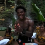 IShowSpeed describes Asenema Waterfalls as “peaceful” and “calm”