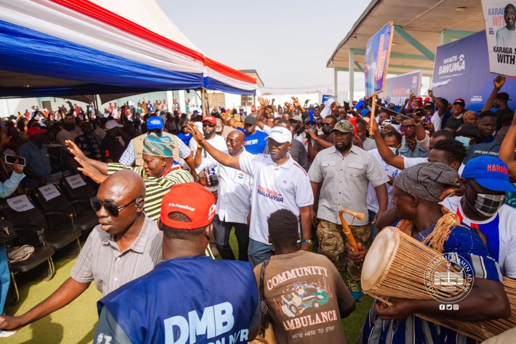 NPP race: NPP Karaga delegates endorse Bawumia massively as hundreds turn up to receive him