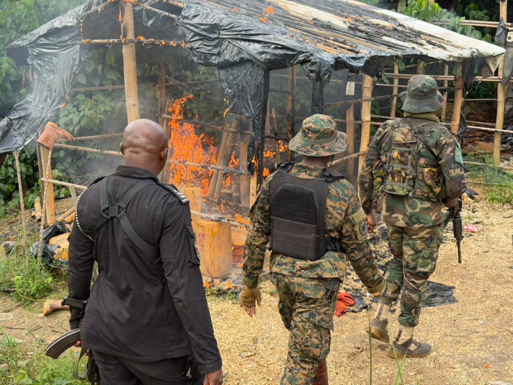 NAIMOS task force disrupts illegal mining operations along Ankobra River