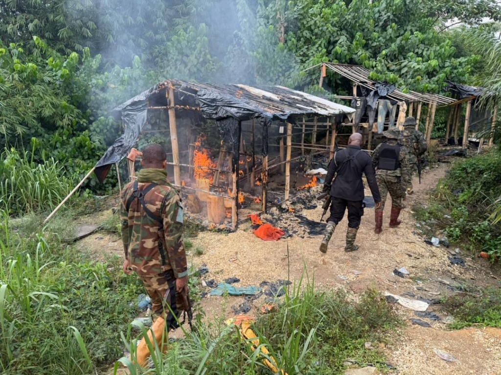 NAIMOS task force disrupts illegal mining operations along Ankobra River