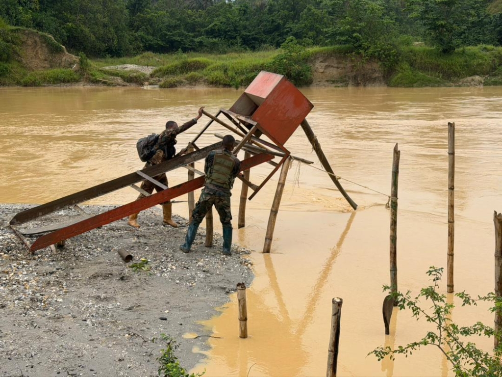 NAIMOS task force disrupts illegal mining operations along Ankobra River