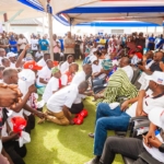 NPP delegates kneel before Bawumia to appeal for Amin Adam to contest Karaga seat again