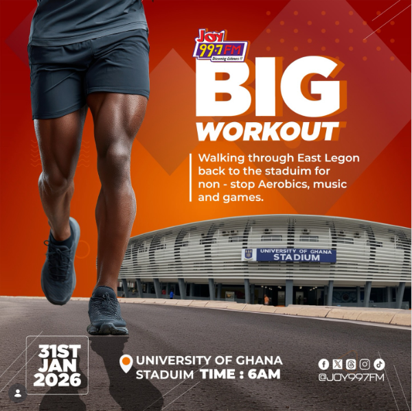 Roads Minister endorses Joy FM 'Big Workout' ahead of event on Jan. 31 Roads Minister endorses Joy FM 'Big Workout' ahead of event on Jan. 31