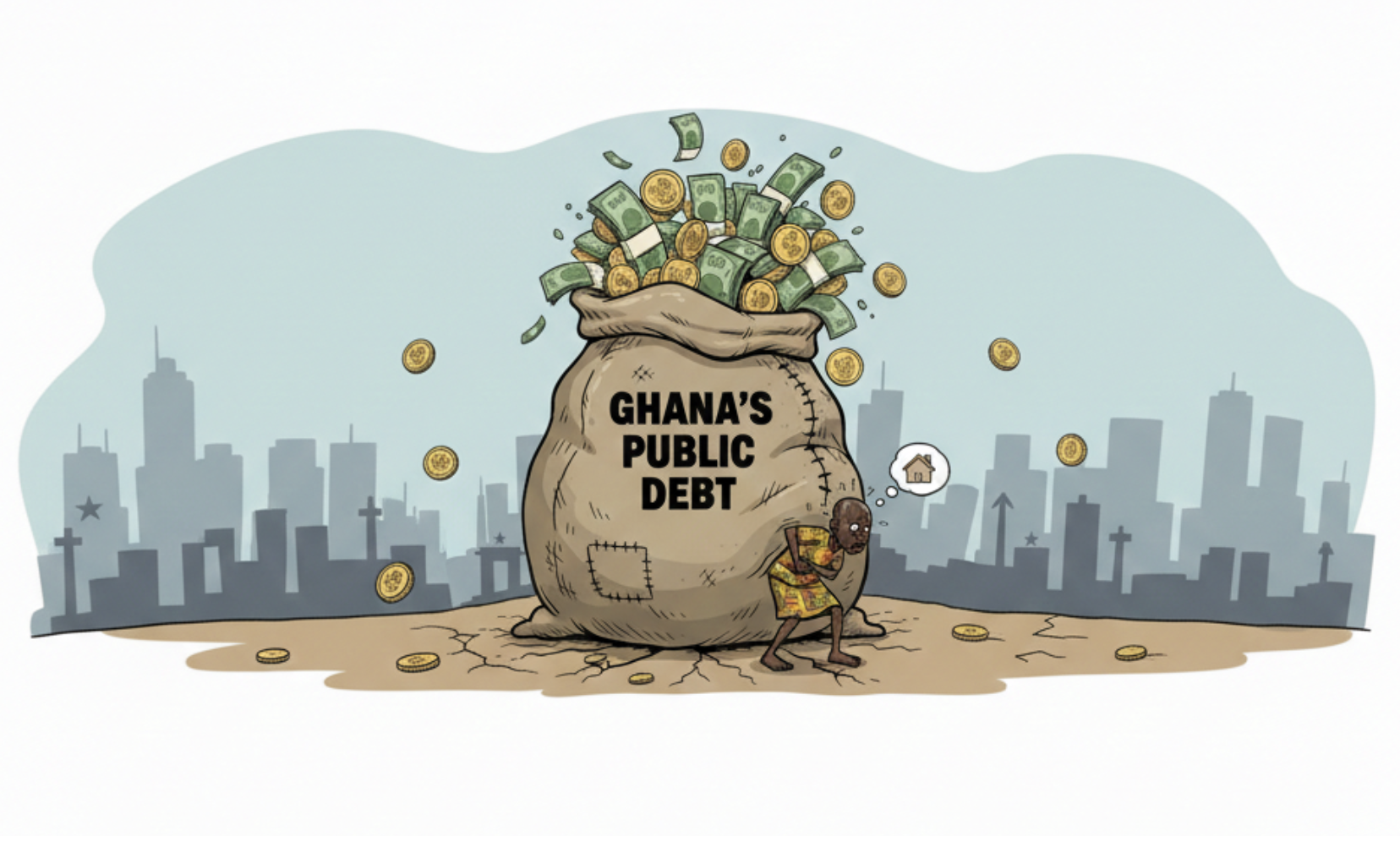 Ghana’s public debt falls GH¢40bn in two months 