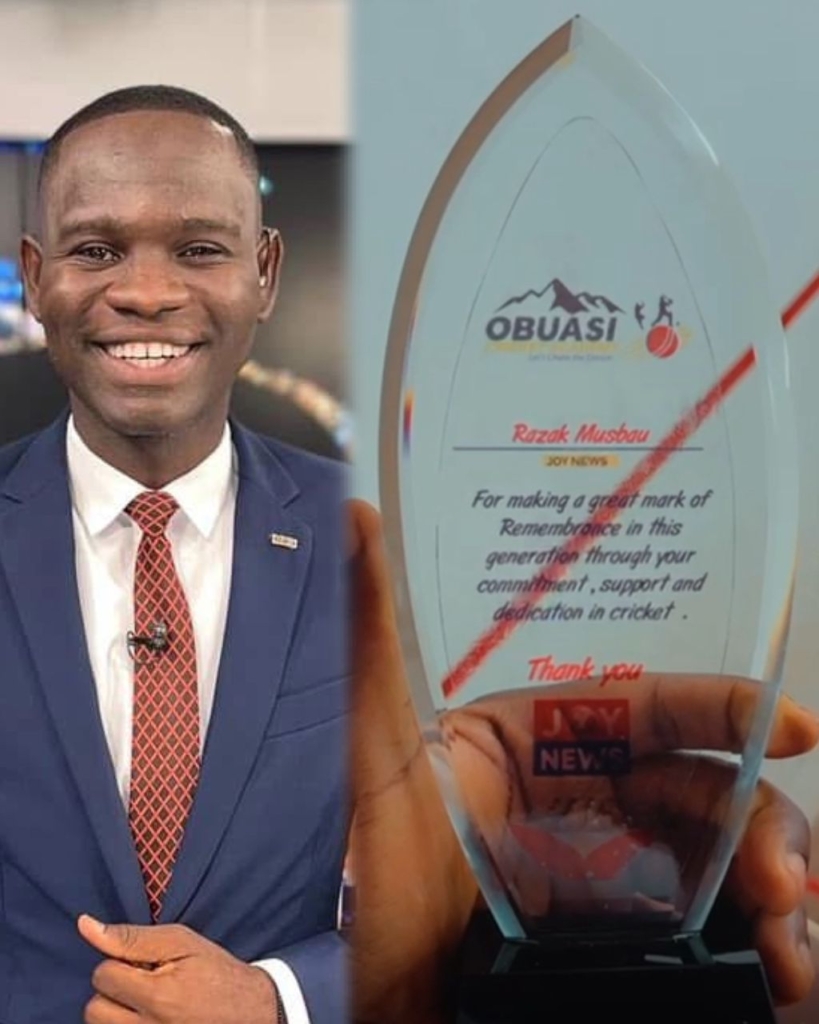 JoyNews’ Razak Musbau honored by Obuasi...