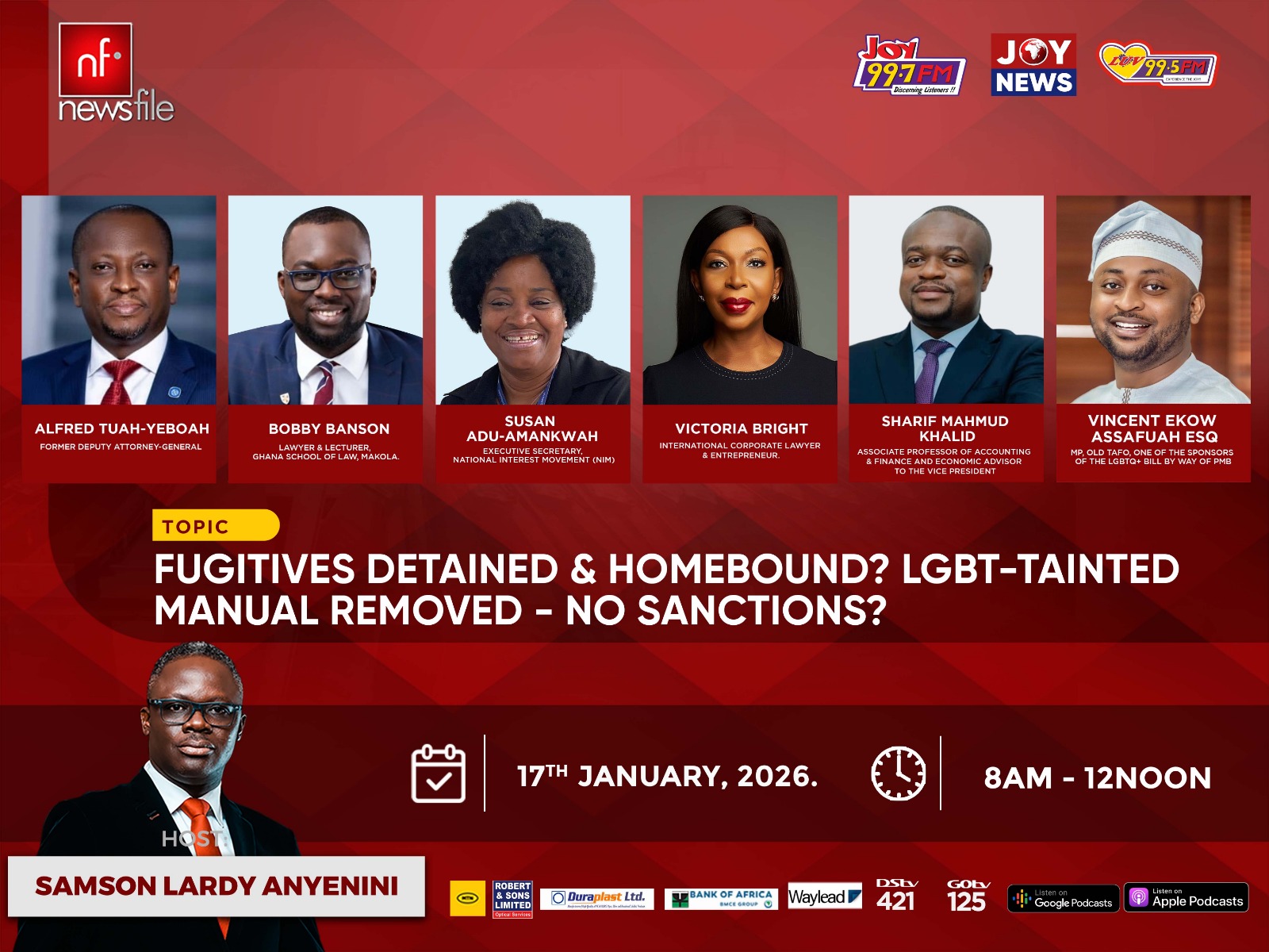 This Saturday on Newsfile: NPP presidential primaries, Ofori-Atta, Sedina detention and LGBTQ-tainted manual
