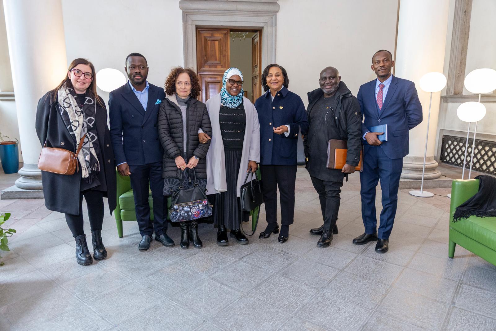 Ghana’s Ambassador Designate Mona Quartey and team tour northern Italy