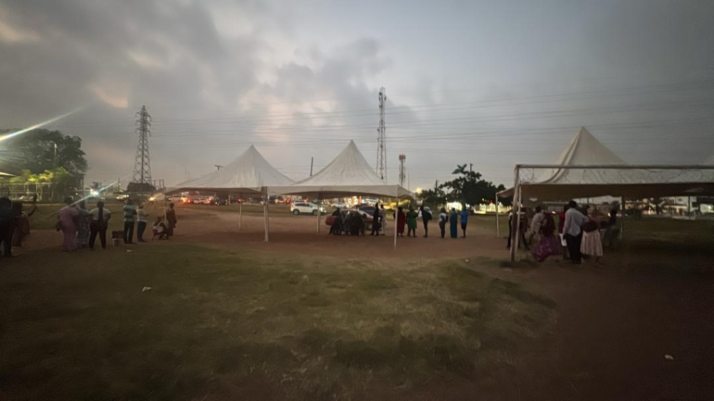 Dome Kwabenya NPP delegates queue...