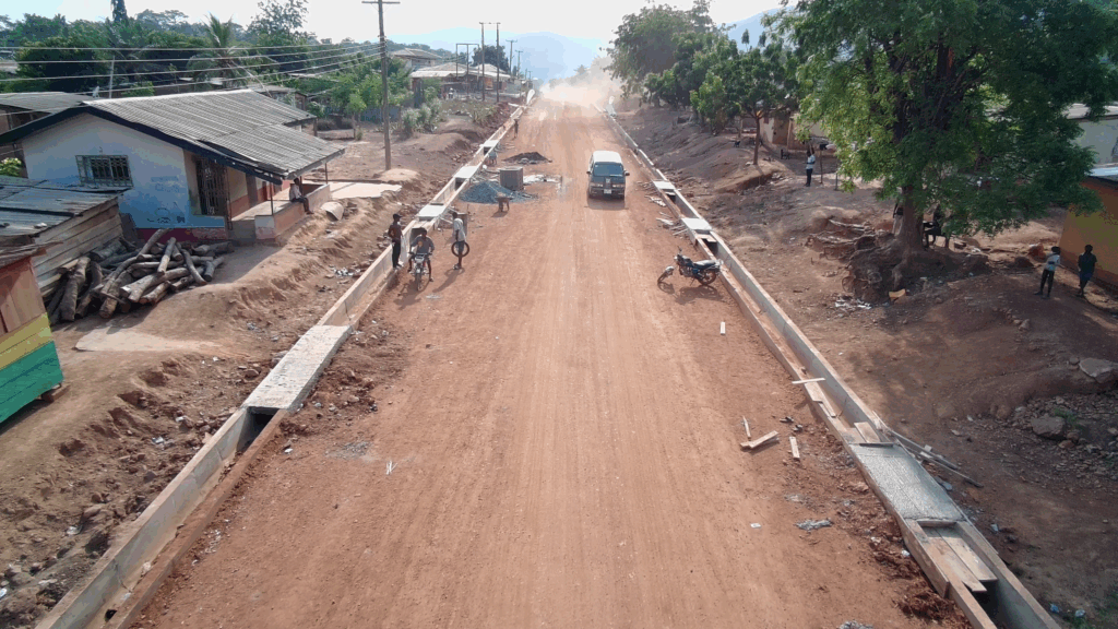 Work progresses on Todome-Dzemeni roads under the Big Push Project