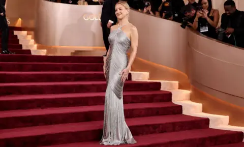 Getty Images Kate Hudson attends the 83rd annual Golden Globe Awards at The Beverly Hilton on January 11, 2026 in Beverly Hills, California.