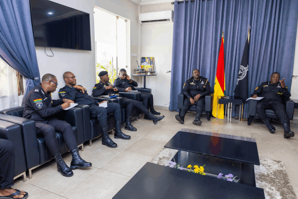 IGP promotes two officers, commends five others in Tema Regional Police command