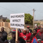 Ablekuma Fan milk residents protest over bad roads