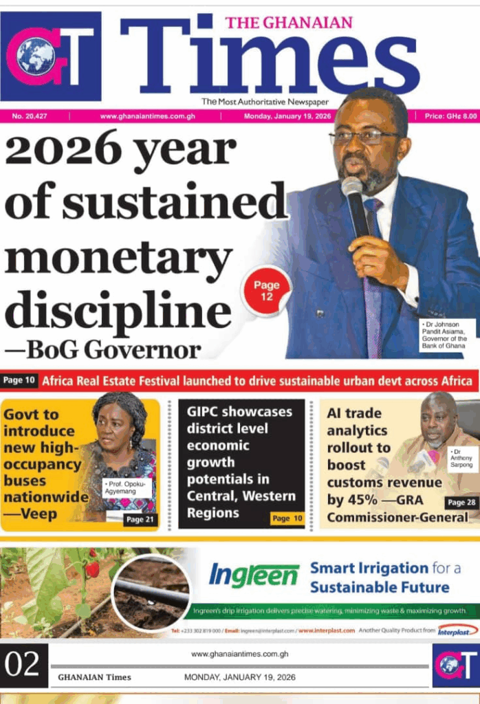 Today's front pages: Monday, January 19, 2026