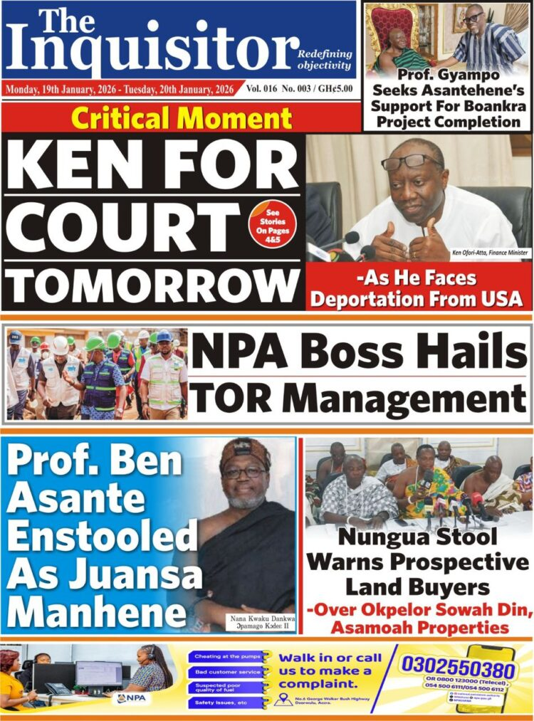 Today's front pages: Monday, January 19, 2026