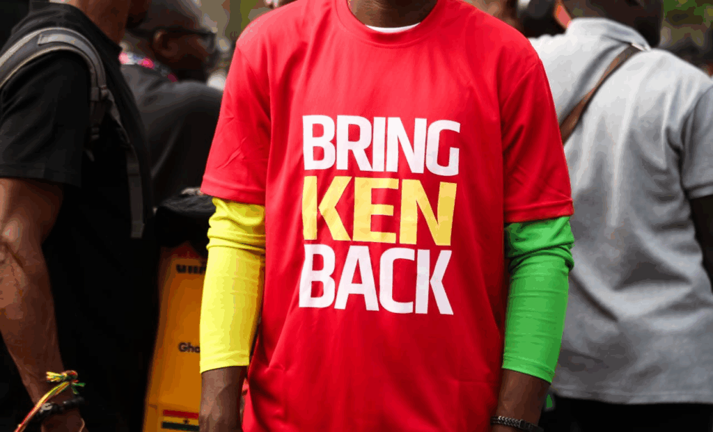 Photos: Arise Ghana pickets US Embassy to demand Ken ofori-Atta's return