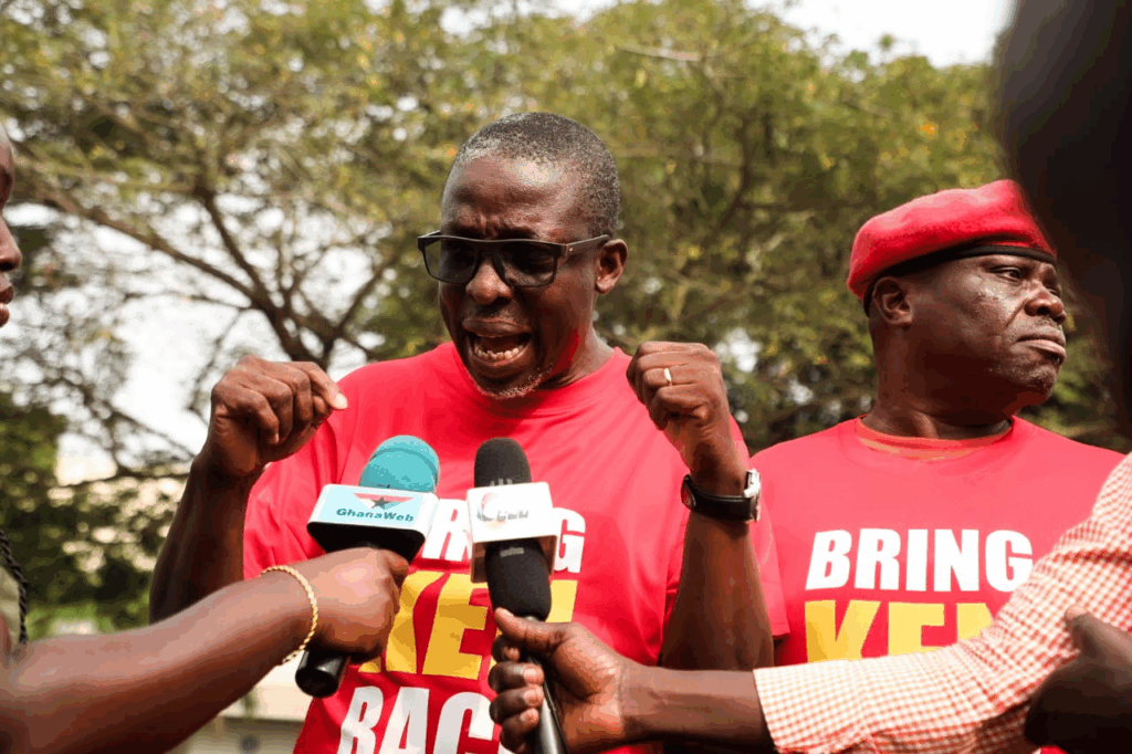 Photos: Arise Ghana pickets US Embassy to demand Ken ofori-Atta's return