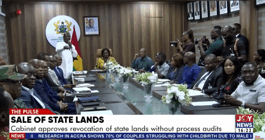 Cabinet approves recommendation for revocation of state lands sold without due process – MyJoyOnline